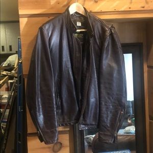 Perfect brown vintage motorcycle jacket